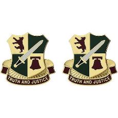 393rd Military Police Battalion Unit Crest (Truth and Justice)